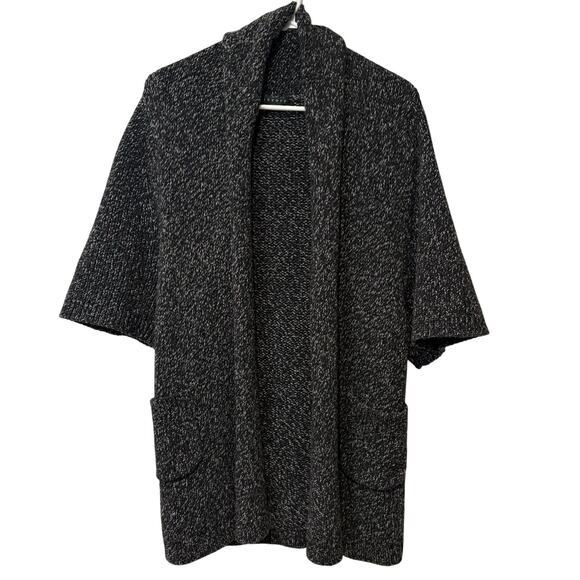 Theory Women's Chunky Knit 'Zuma Big Nickname' Cardigan Small Short Sleeve - Picture 2 of 9